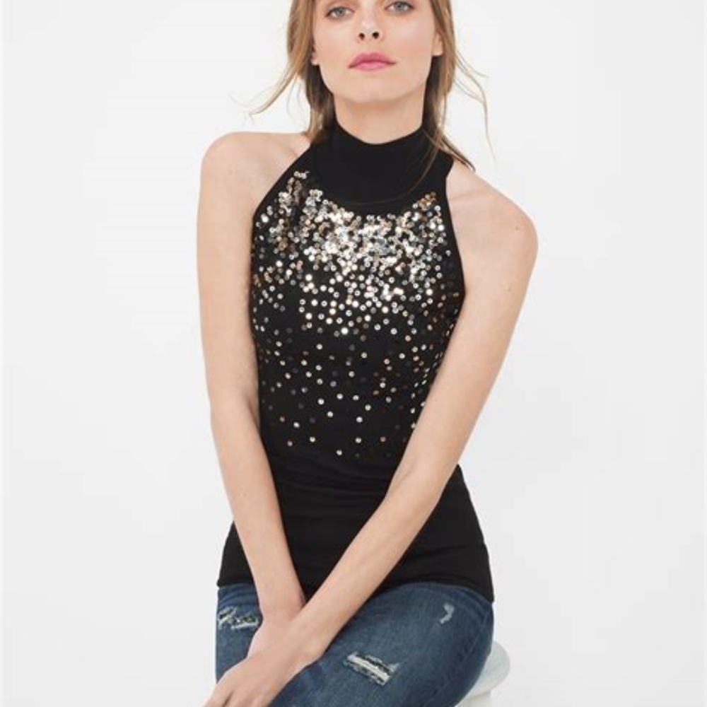 WHBM Sequined Tank